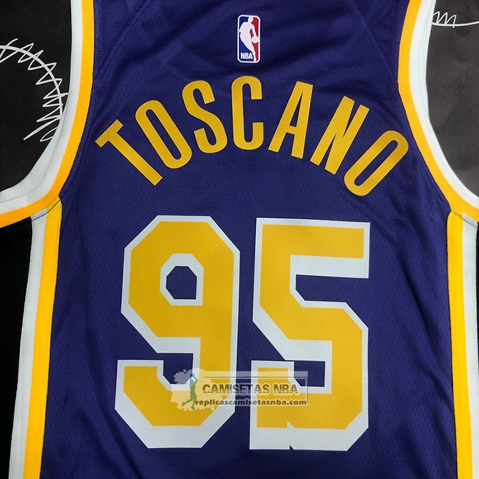 Camiseta Los Angeles Lakers Juan Toscano-Anderson NO 95 Statement 2020-21 Violeta
